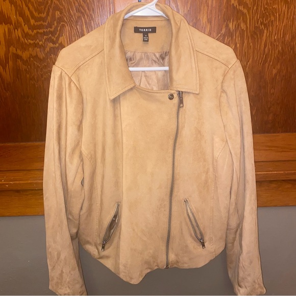 torrid Jackets & Blazers - Torrid Light Brown Leather Jacket